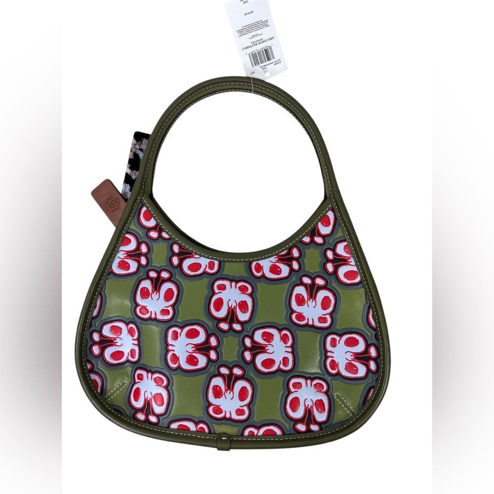 COACH ERGO BAG IN COACHTOPIA LEATHER WITH CHECKERED BUTTERFLY PRINT - Picture 2 of 14